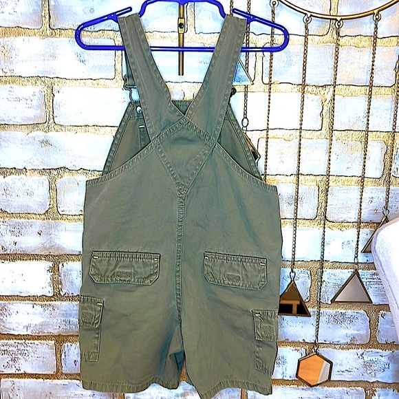 Baby Old Navy Army Green Cargo Overalls, Baby Size 24 Months. - Picture 3 of 9